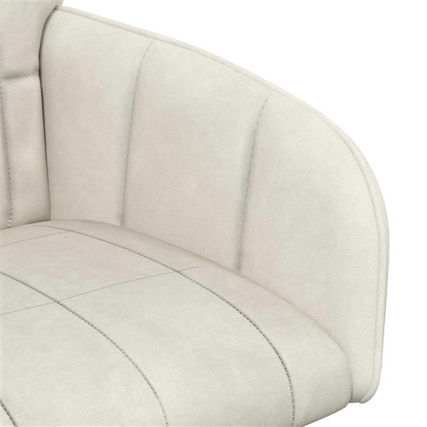 Grote foto vidaxl eettafelstoelen 2 st fluweel cr mekleurig 56.5 x 50 x 85 cm huis en inrichting stoelen