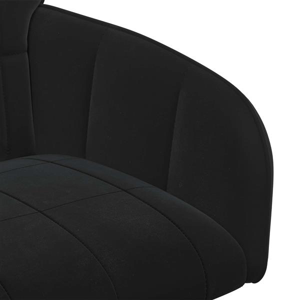 Grote foto vidaxl eettafelstoelen 2 st fluweel zwart 56.5 x 50 x 85 cm huis en inrichting stoelen