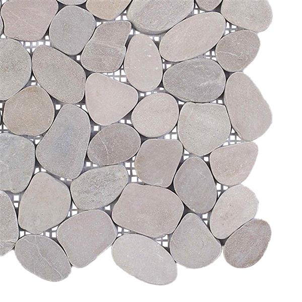 Grote foto vidaxl kiezeltegels taupe 30 x 30 cm rivierenkiezel doe het zelf en verbouw tegels