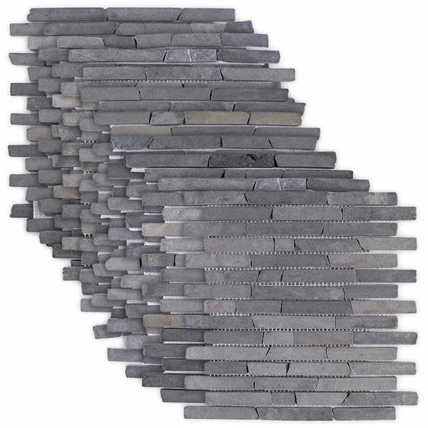 Grote foto vidaxl moza ek tegels grijs 30 x 30 cm marmer doe het zelf en verbouw tegels