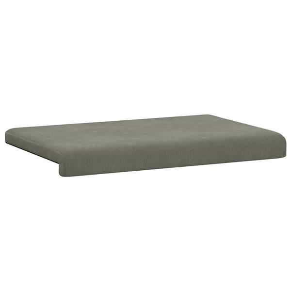 Grote foto vidaxl bankkussen corduroy lichtgrijs diepte 35 cm huis en inrichting woningdecoratie