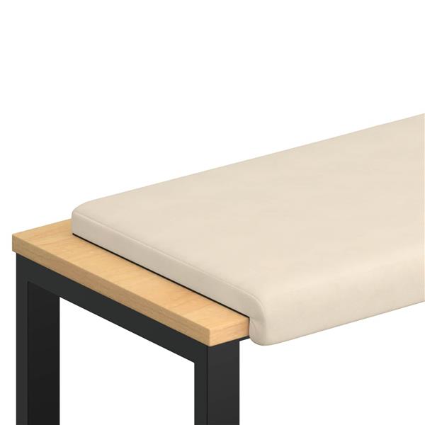 Grote foto vidaxl bankkussen microvezel beige diepte 35 cm huis en inrichting woningdecoratie