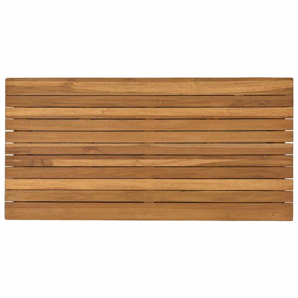 Grote foto vidaxl tafelblad 90 x 45 x 3 5 cm rechthoekig massief teakhout naturel antiek en kunst stoelen en banken