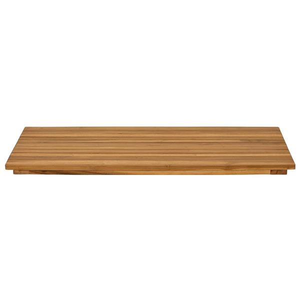 Grote foto vidaxl tafelblad 90 x 45 x 3 5 cm rechthoekig massief teakhout naturel antiek en kunst stoelen en banken