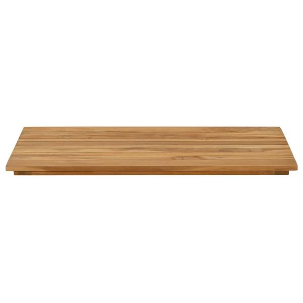 Grote foto vidaxl tafelblad 80 x 40 x 3 5 cm rechthoekig massief teakhout naturel antiek en kunst stoelen en banken
