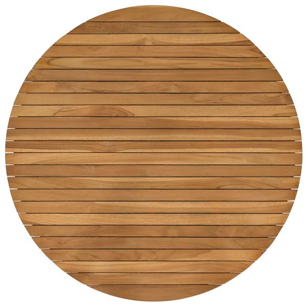 Grote foto vidaxl tafelblad 90 x 3 5 rond massief teakhout naturel antiek en kunst stoelen en banken