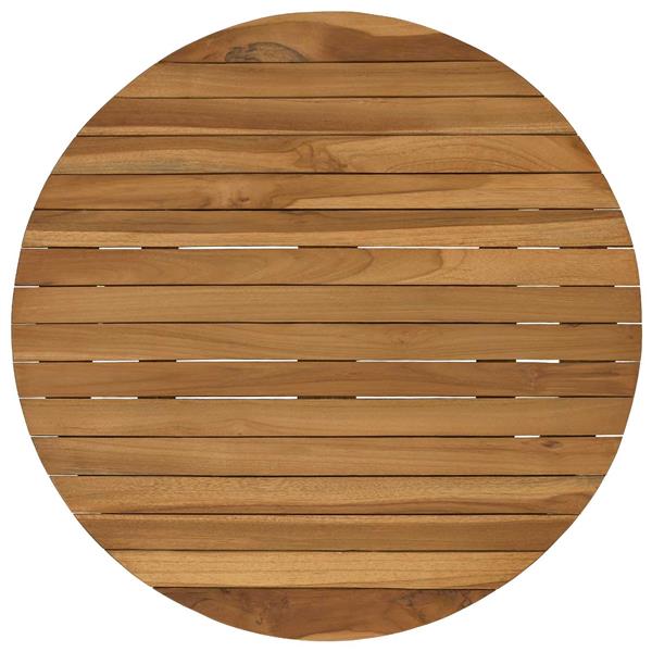Grote foto vidaxl tafelblad 60 x 3 5 rond massief teakhout naturel antiek en kunst stoelen en banken