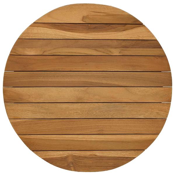 Grote foto vidaxl tafelblad 40 x 3 5 rond massief teakhout naturel antiek en kunst stoelen en banken