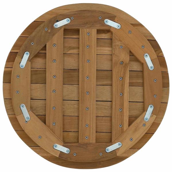Grote foto vidaxl tafelblad 40 x 3 5 rond massief teakhout naturel antiek en kunst stoelen en banken