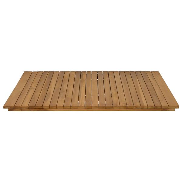 Grote foto vidaxl tafelblad 90 x 90 x 3 5 cm vierkant massief teakhout naturel antiek en kunst stoelen en banken
