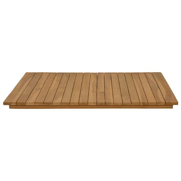 Grote foto vidaxl tafelblad 70 x 70 x 3 5 cm vierkant massief teakhout naturel antiek en kunst stoelen en banken