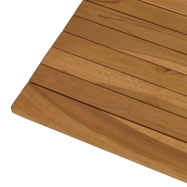 Grote foto vidaxl tafelblad 70 x 70 x 3 5 cm vierkant massief teakhout naturel antiek en kunst stoelen en banken