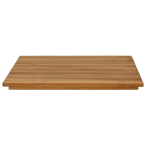 Grote foto vidaxl tafelblad 60 x 60 x 3 5 cm vierkant massief teakhout naturel antiek en kunst stoelen en banken