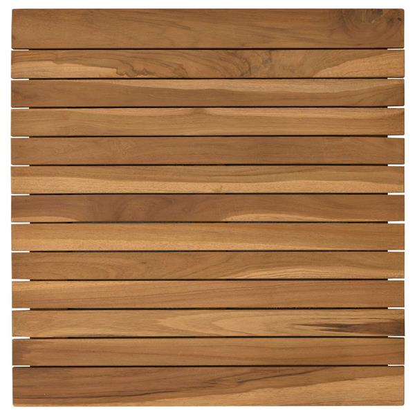 Grote foto vidaxl tafelblad 50 x 50 x 3 5 cm vierkant massief teakhout naturel antiek en kunst stoelen en banken