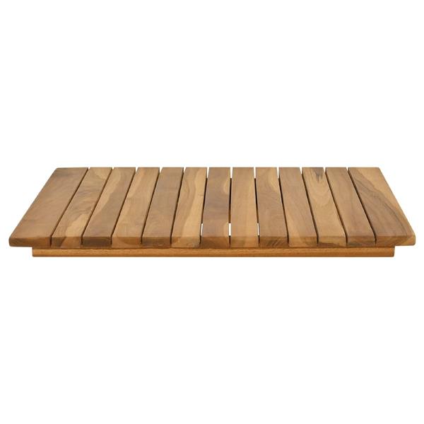 Grote foto vidaxl tafelblad 50 x 50 x 3 5 cm vierkant massief teakhout naturel antiek en kunst stoelen en banken