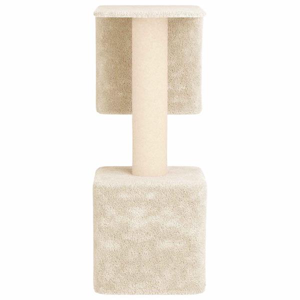 Grote foto vidaxl kattenboom met sisal krabpalen cr mekleurig 114 cm dieren en toebehoren katten accessoires