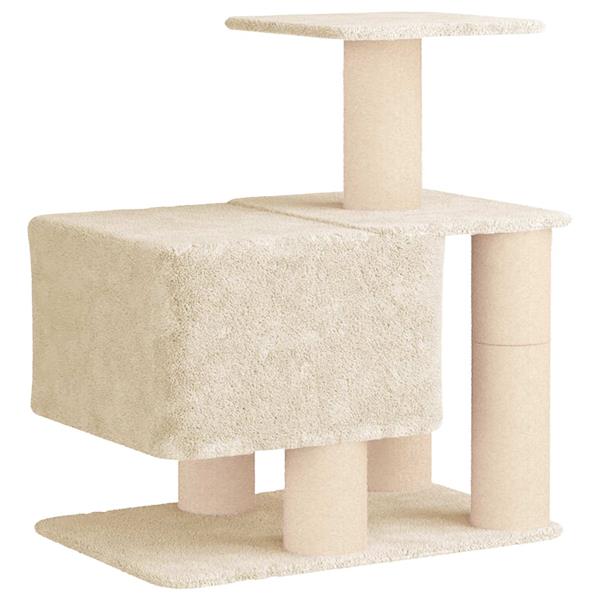 Grote foto vidaxl kattenboom met sisal krabpalen cr mekleurig 96 cm dieren en toebehoren katten accessoires