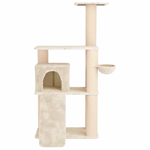 Grote foto vidaxl kattenboom met sisal krabpalen cr mekleurig 173 cm dieren en toebehoren katten accessoires