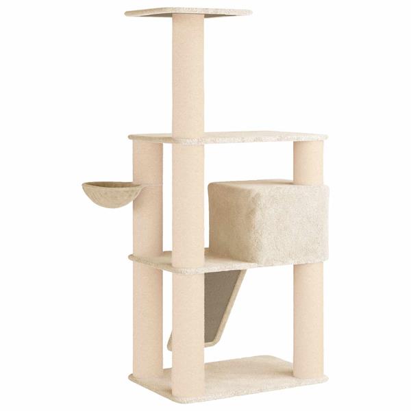 Grote foto vidaxl kattenboom met sisal krabpalen cr mekleurig 173 cm dieren en toebehoren katten accessoires