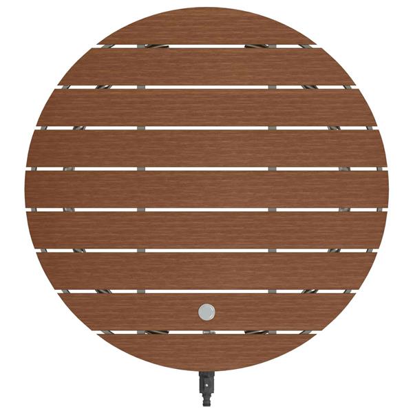 Grote foto vidaxl tuin vloershower wpc en rvs 201 bruin tuin en terras zwembaden toebehoren