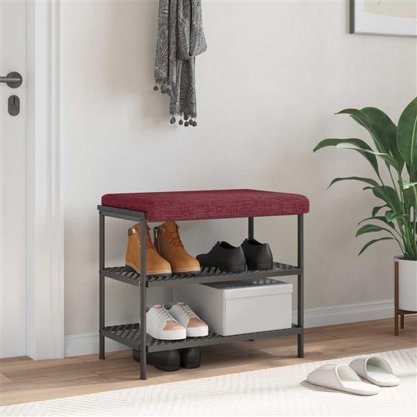 Grote foto vidaxl bankkussen stof wijnrood diepte 35 cm huis en inrichting woningdecoratie
