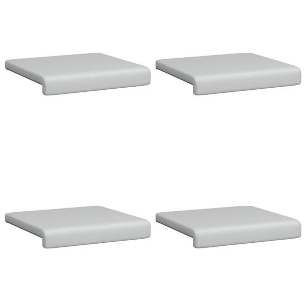 Grote foto vidaxl bankkussen 4 st textured velvet lichtgrijs diepte 35 cm huis en inrichting woningdecoratie