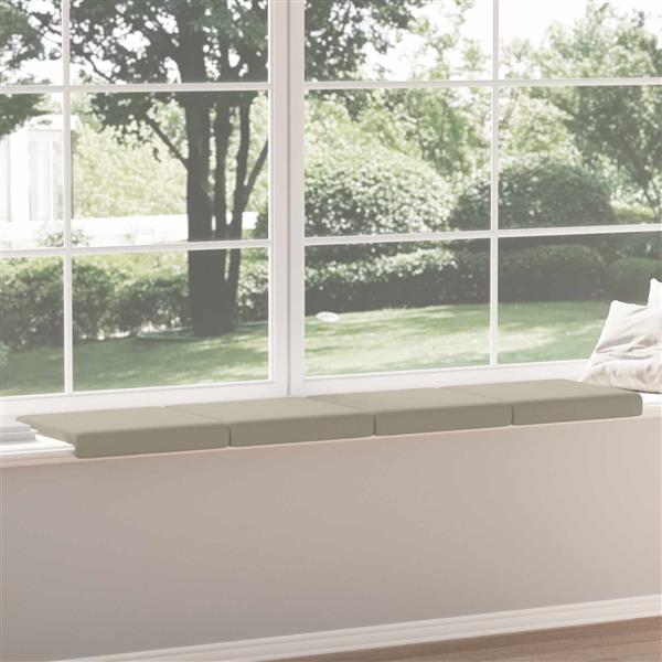 Grote foto vidaxl bankkussen 4 st textured velvet zand diepte 35 cm huis en inrichting woningdecoratie