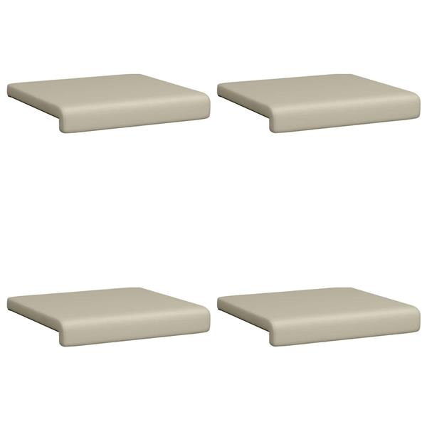 Grote foto vidaxl bankkussen 4 st textured velvet zand diepte 35 cm huis en inrichting woningdecoratie