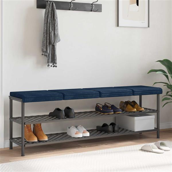 Grote foto vidaxl bankkussen 4 st pluche corduroy marineblauw diepte 35 cm huis en inrichting woningdecoratie