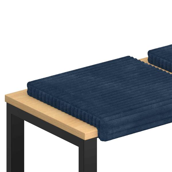 Grote foto vidaxl bankkussen 4 st pluche corduroy marineblauw diepte 35 cm huis en inrichting woningdecoratie
