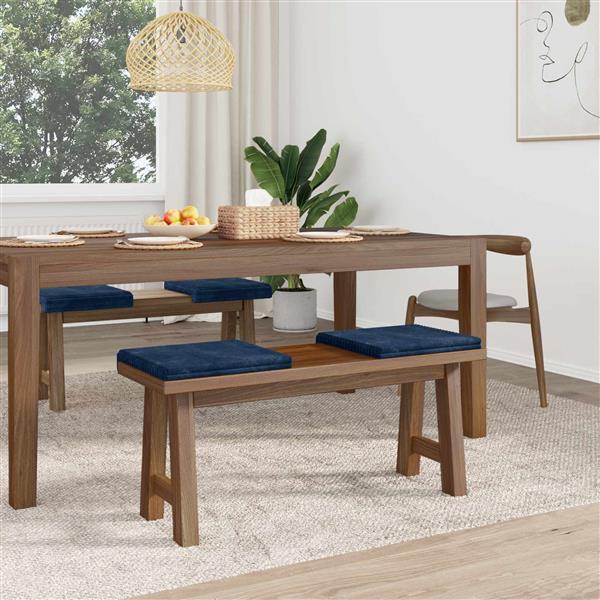 Grote foto vidaxl bankkussen 4 st pluche corduroy marineblauw diepte 35 cm huis en inrichting woningdecoratie