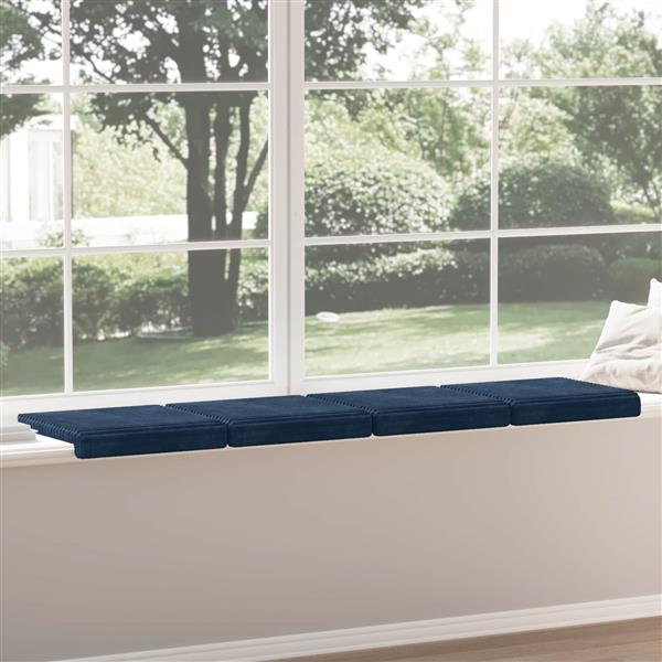 Grote foto vidaxl bankkussen 4 st pluche corduroy marineblauw diepte 35 cm huis en inrichting woningdecoratie