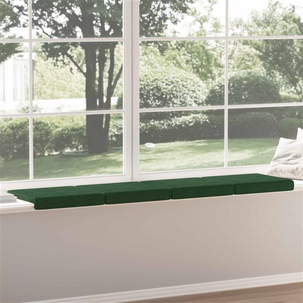 Grote foto vidaxl bankkussen 4 st corduroy donkergroen diepte 35 cm huis en inrichting woningdecoratie