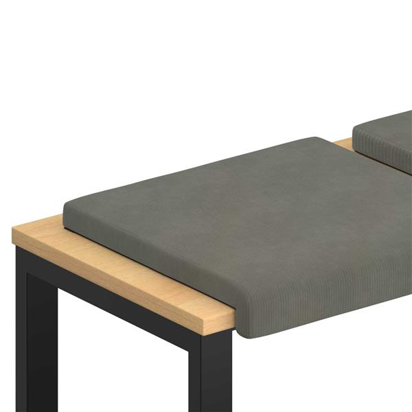 Grote foto vidaxl bankkussen 4 st corduroy lichtgrijs diepte 35 cm huis en inrichting woningdecoratie