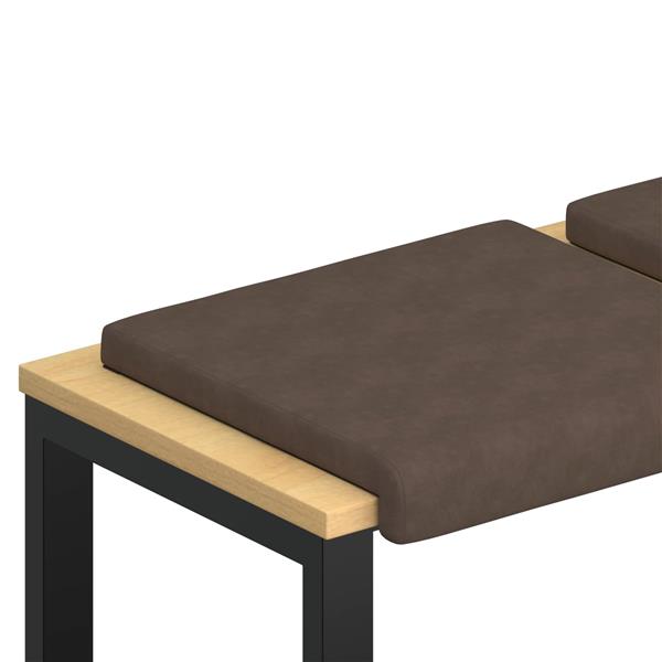 Grote foto vidaxl bankkussen 4 st microvezel bruin diepte 35 cm huis en inrichting woningdecoratie