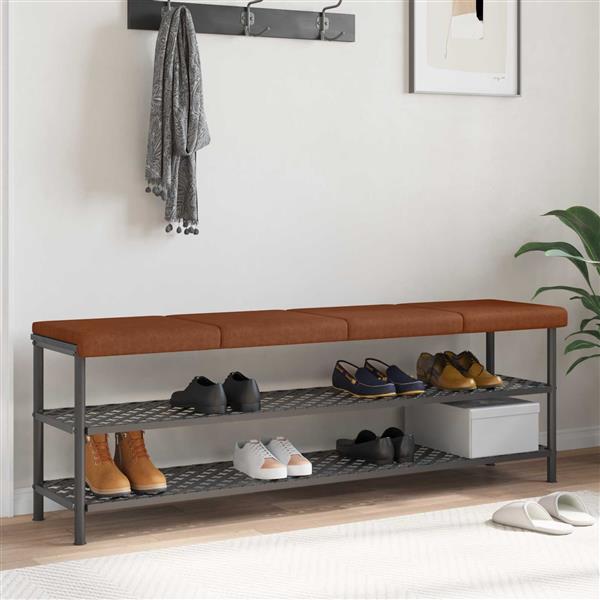 Grote foto vidaxl bankkussen 4 st kunstleer bruin diepte 35 cm huis en inrichting woningdecoratie