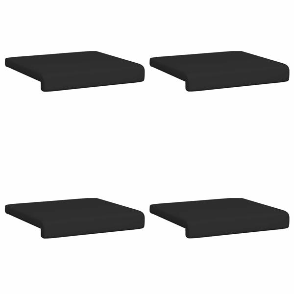 Grote foto vidaxl bankkussen 4 st kunstleer zwart diepte 35 cm huis en inrichting woningdecoratie