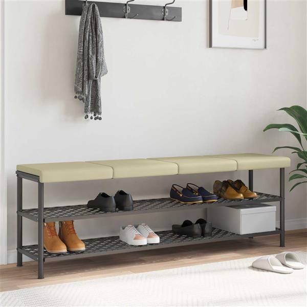 Grote foto vidaxl bankkussen 4 st kunstleer cr mekleurig diepte 35 cm huis en inrichting woningdecoratie