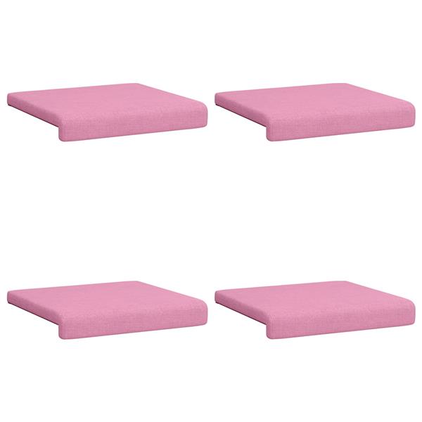 Grote foto vidaxl bankkussen 4 st stof roze diepte 35 cm huis en inrichting woningdecoratie