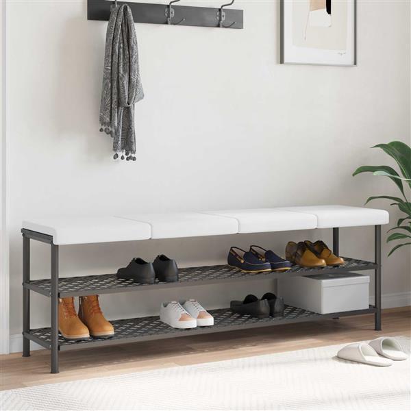 Grote foto vidaxl bankkussen 4 st stof wit diepte 35 cm huis en inrichting woningdecoratie