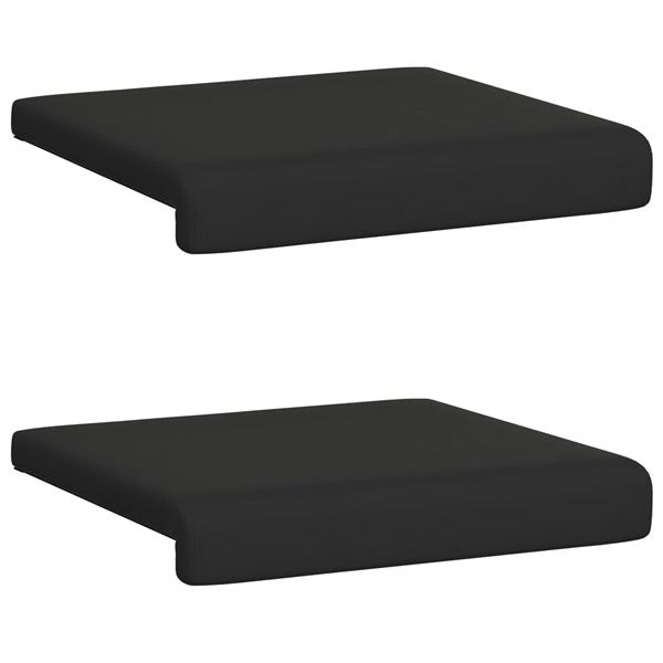 Grote foto vidaxl bankkussen 2 st textured velvet zwart diepte 35 cm huis en inrichting woningdecoratie
