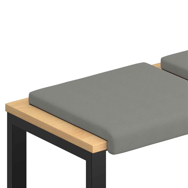 Grote foto vidaxl bankkussen 2 st textured velvet donkergrijs diepte 35 cm huis en inrichting woningdecoratie