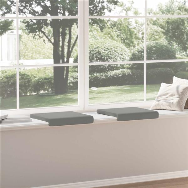 Grote foto vidaxl bankkussen 2 st textured velvet donkergrijs diepte 35 cm huis en inrichting woningdecoratie