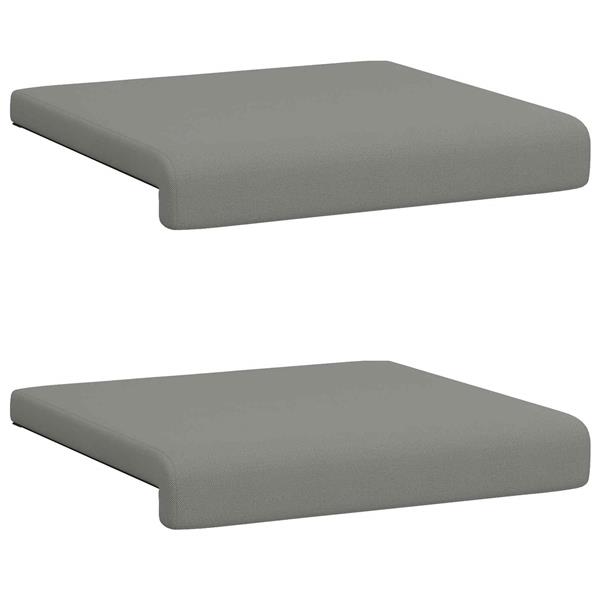 Grote foto vidaxl bankkussen 2 st textured velvet donkergrijs diepte 35 cm huis en inrichting woningdecoratie