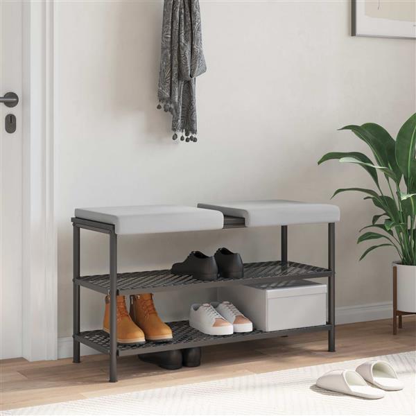 Grote foto vidaxl bankkussen 2 st textured velvet lichtgrijs diepte 35 cm huis en inrichting woningdecoratie