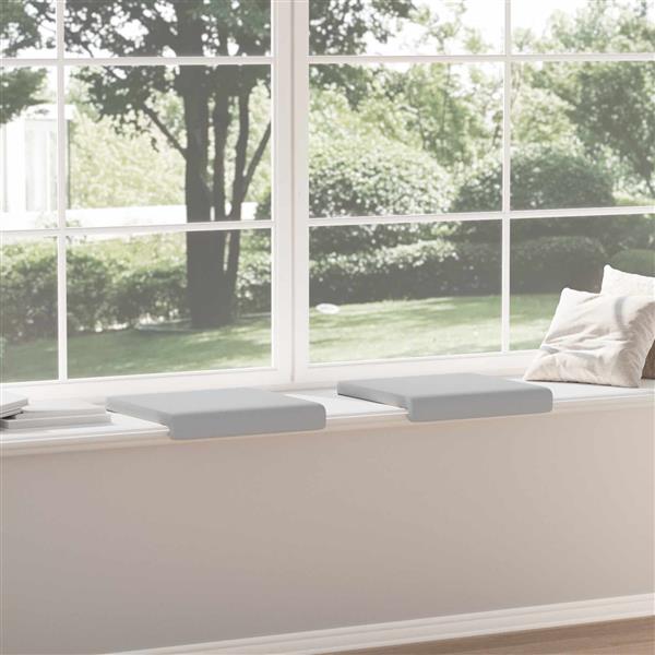 Grote foto vidaxl bankkussen 2 st textured velvet lichtgrijs diepte 35 cm huis en inrichting woningdecoratie