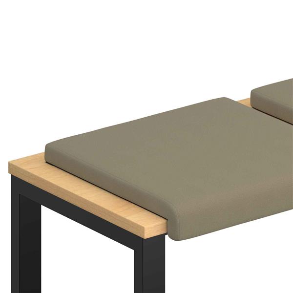 Grote foto vidaxl bankkussen 2 st textured velvet kaki diepte 35 cm huis en inrichting woningdecoratie
