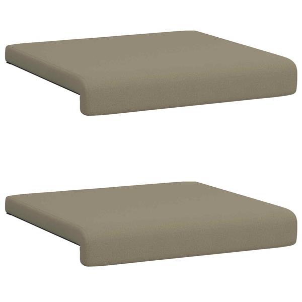 Grote foto vidaxl bankkussen 2 st textured velvet kaki diepte 35 cm huis en inrichting woningdecoratie