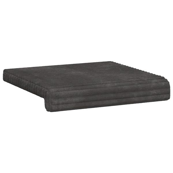 Grote foto vidaxl bankkussen 2 st pluche corduroy donkergrijs diepte 35 cm huis en inrichting woningdecoratie