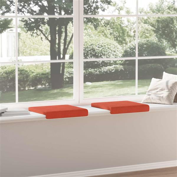 Grote foto vidaxl bankkussen 2 st corduroy rood oranje diepte 35 cm huis en inrichting woningdecoratie